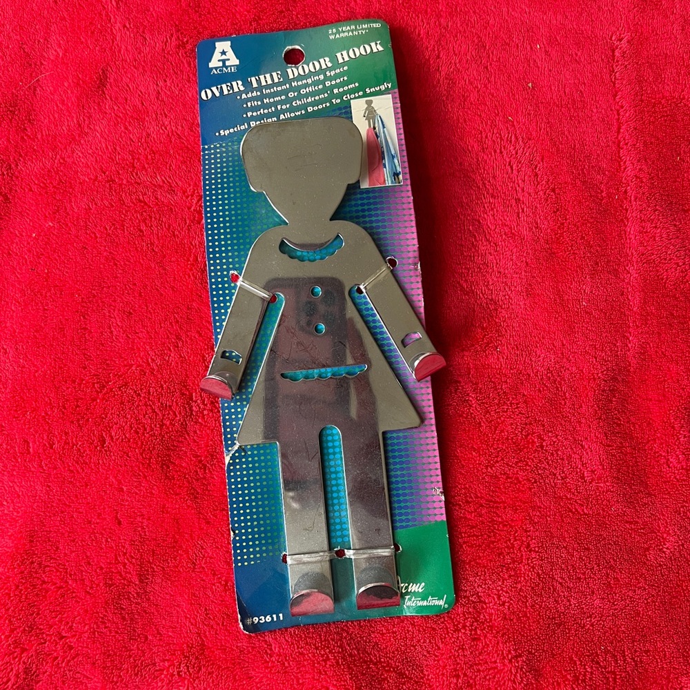 ACME Over the Door Hook in Black and Blue